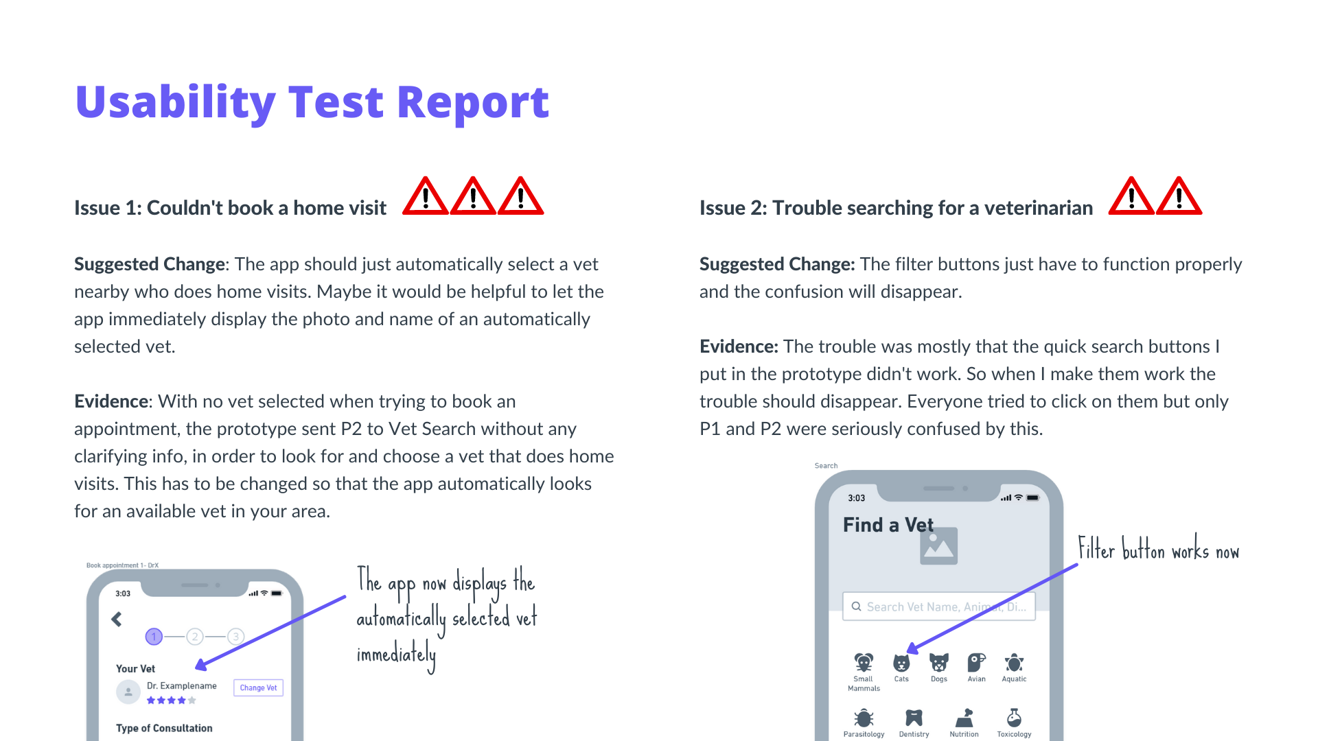 Sample from my test report